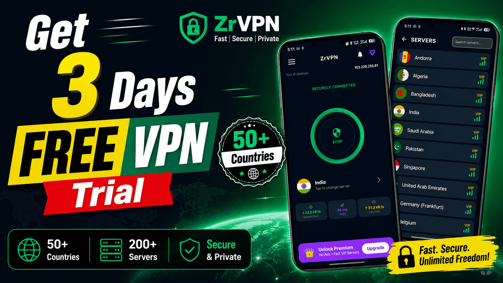 ZrVPN App Interface